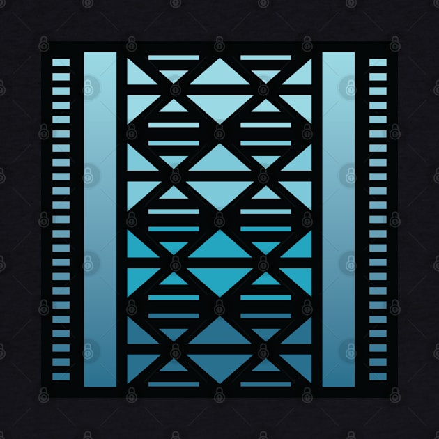 “Dimensional DNA (2)” - V.3 Blue - (Geometric Art) (Dimensions) - Doc Labs by Doc Labs